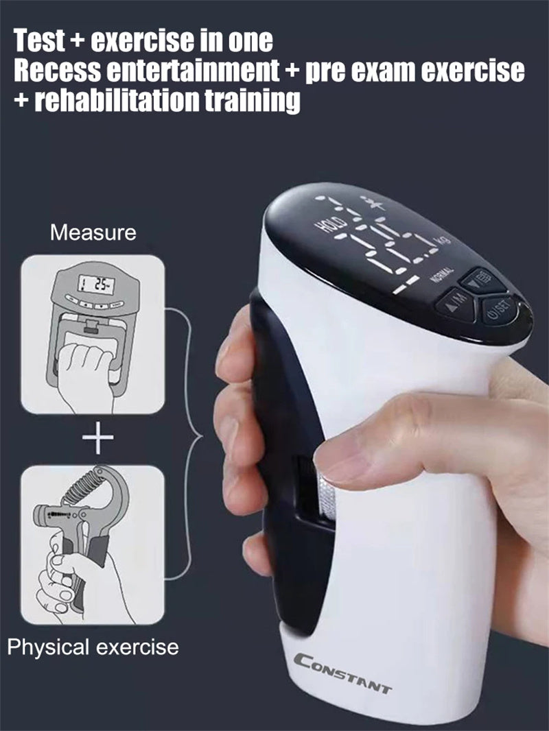 Digital Electric Hand Gripper Hand Dynamometer Counting Gripper Hand Grips Strengthener Measurement Meter Auto Capturing Power Good Way to Keep Fitness